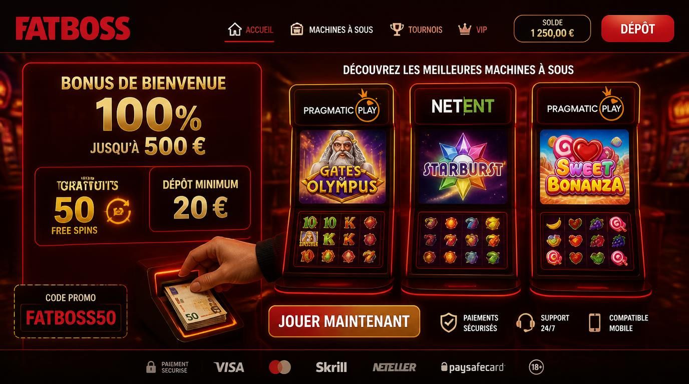 Bonus de bienvenue avec tours gratuits et dépôt minimum mis en avant