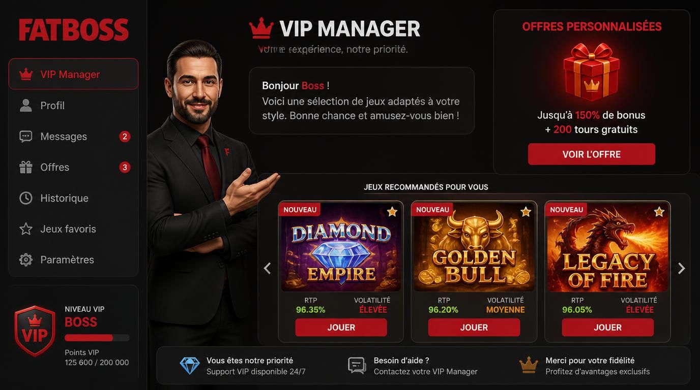 Manager VIP donnant conseils personnalisés
