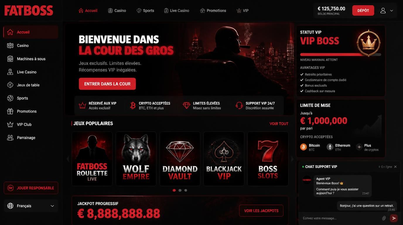 Image gros dépôts VIP et crypto