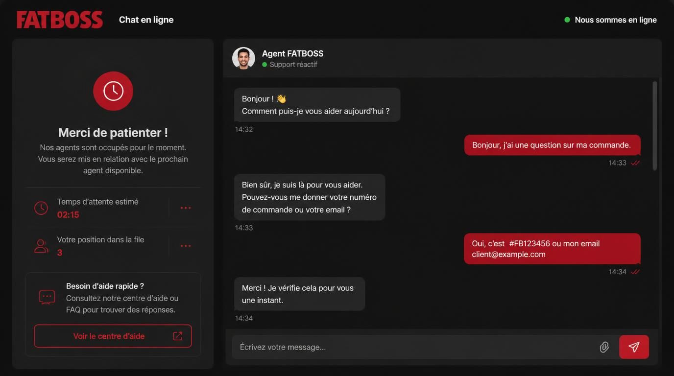 Fenêtre chat, support utilisateur français